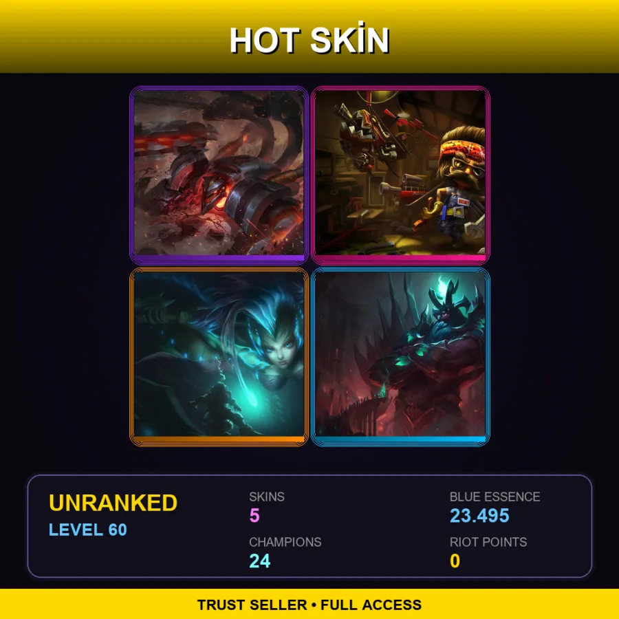 LAS | Lv60 | Unranked | 5 Skin | 24 Champ