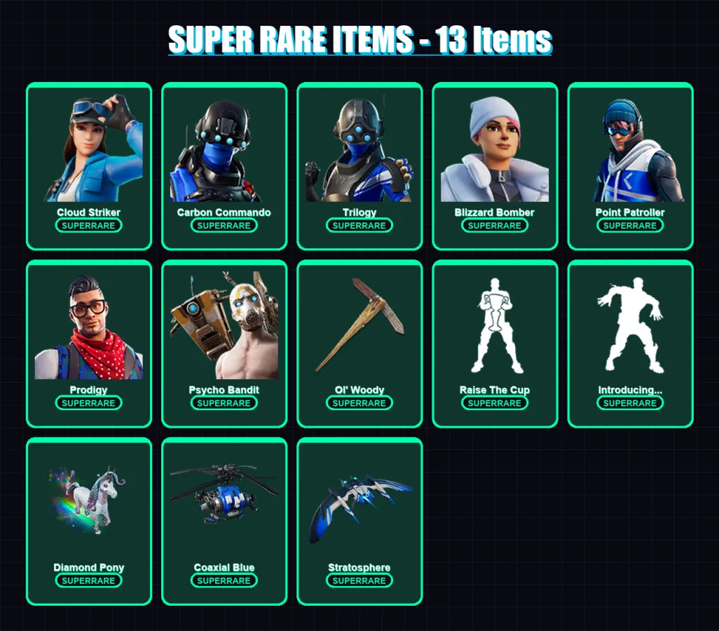 [PS4/PS5/XBOX/PC] | Cloud Striker | Carbon Commando | Trilogy | 91 skin | Lv933