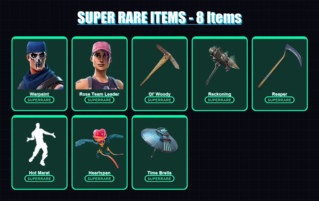 [PC/PSN] | Warpaint | Rose Team Leader | Lynx | Zenith | Cuddle Team Leader | 50 skin | 71 pickaxe | 78 emote | 78 glider | Lv1198