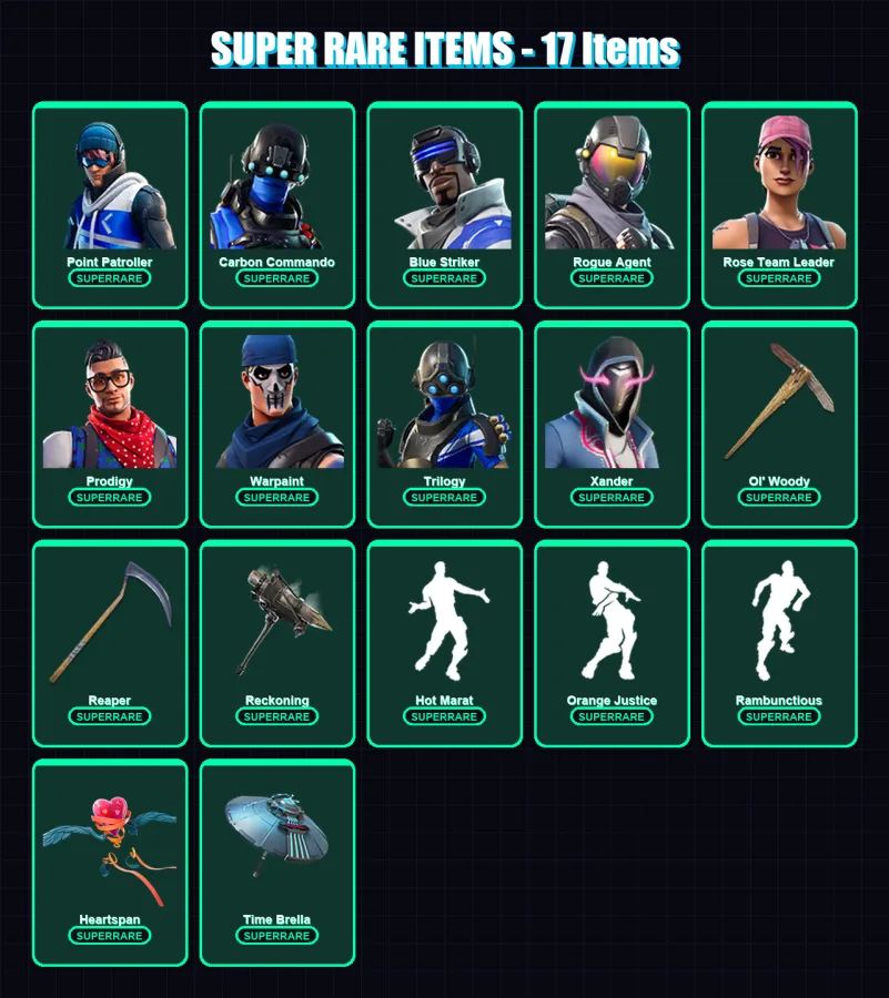 [PC/XBOX/PSN] | Point Patroller | Carbon Commando | Blue Striker | 220 skin | Lv1880
