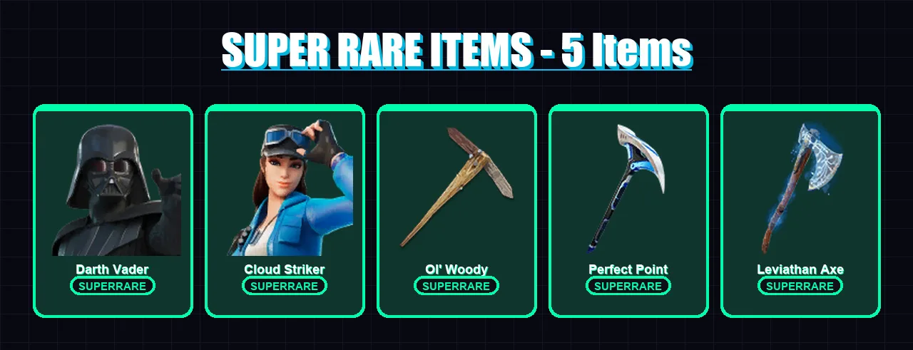 [SWITCH/XBOX/PSN/PC] | Darth Vader | Cloud Striker | Midas Rex | Mandalorian | Spire Assassin | 93 skin | 122 pickaxe | 68 emote | 76 glider | Lv147
