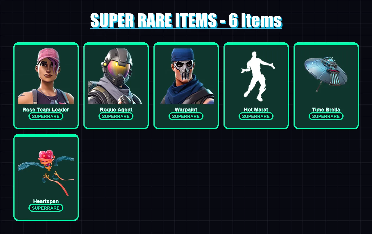 [PC/XBOX/PSN] | Rose Team Leader | Rogue Agent | Warpaint | Carbide | Mandalorian | 12 skin | 25 pickaxe | 35 emote | 29 glider | Lv427 — Fortnite account