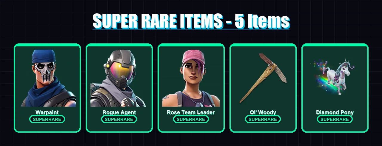[PC/XBOX] | Warpaint | Rogue Agent | Rose Team Leader | Carbide | Battlehawk | 5 skin | 5 pickaxe | 4 emote | 6 glider | Lv14