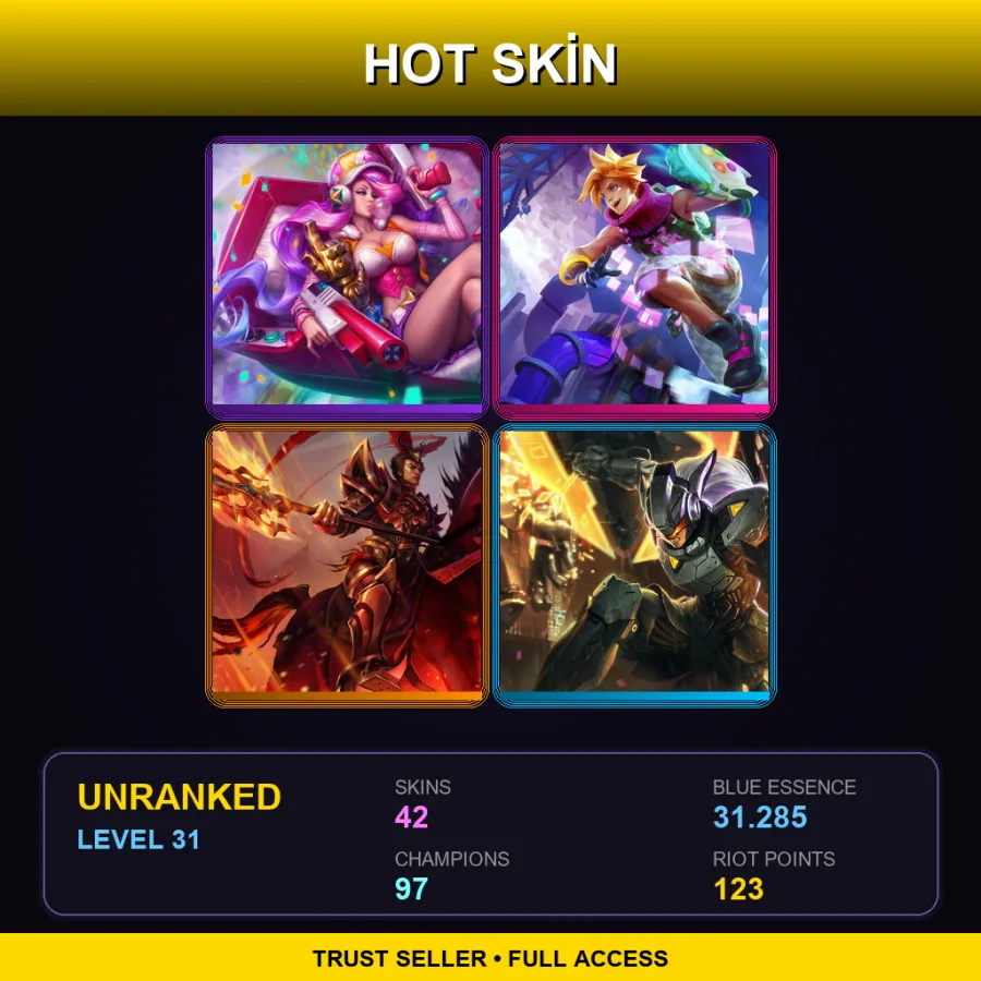 SG | Lv31 | Unranked | 42 Skin | 97 Champ