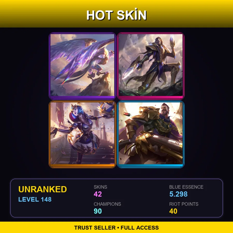 LAS | Lv148 | Unranked | 42 Skin | 90 Champ — Officer Vi