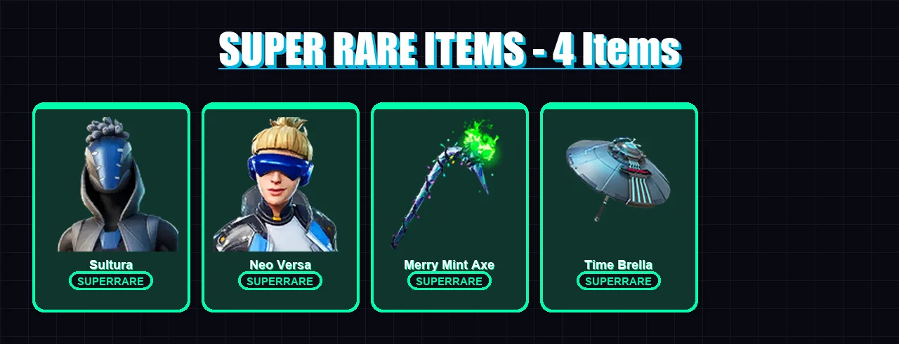 [PC/XBOX] | Sultura | Neo Versa | Lynx | Raz | Deadpool | 103 skin | 127 pickaxe | 127 emote | 118 glider | Lv2003