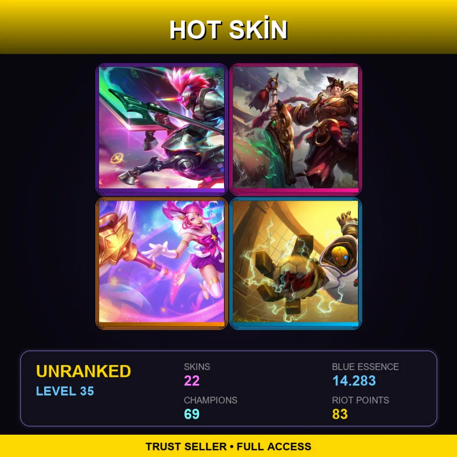 LAN | Lv35 | Unranked | 22 Skin | 69 Champ