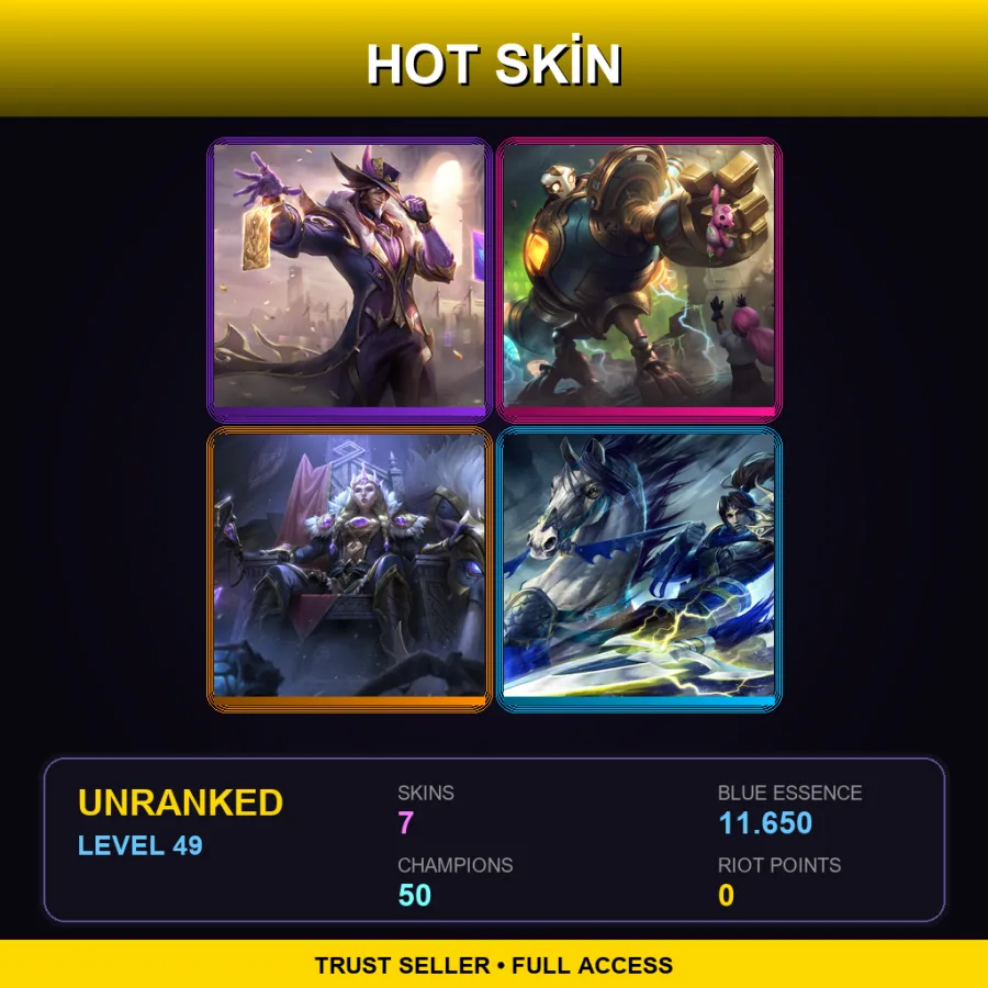 LAN | Lv49 | Unranked | 7 Skin | 50 Champ — Victorious Blitzcrank