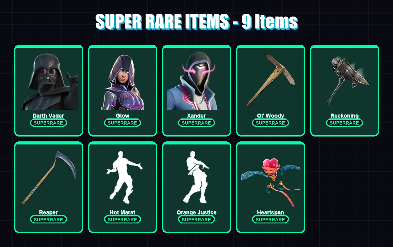 [PC/XBOX/PSN] | Darth Vader | Glow | Xander | Sentinel | Molten Battle Hound | 149 skin | 138 pickaxe | 132 emote | 116 glider | Lv1425