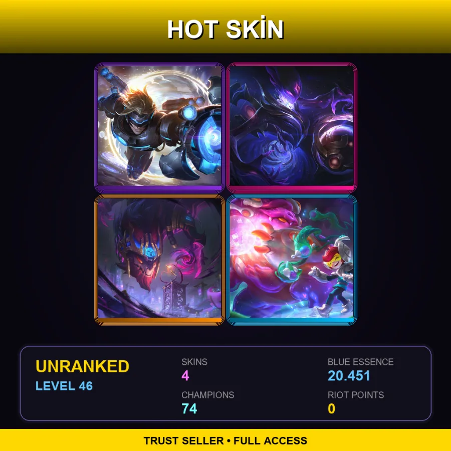 EUNE | Lv46 | Unranked | 4 Skin | 74 Champ — Inkshadow Aurelion Sol