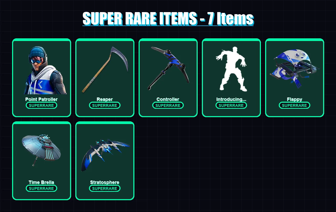 [PS4/PS5/XBOX/PC] | Point Patroller | Vendetta | Deadpool | Eternal Knight | Hybrid | 74 skin | 86 pickaxe | 81 emote | 85 glider | Lv1495