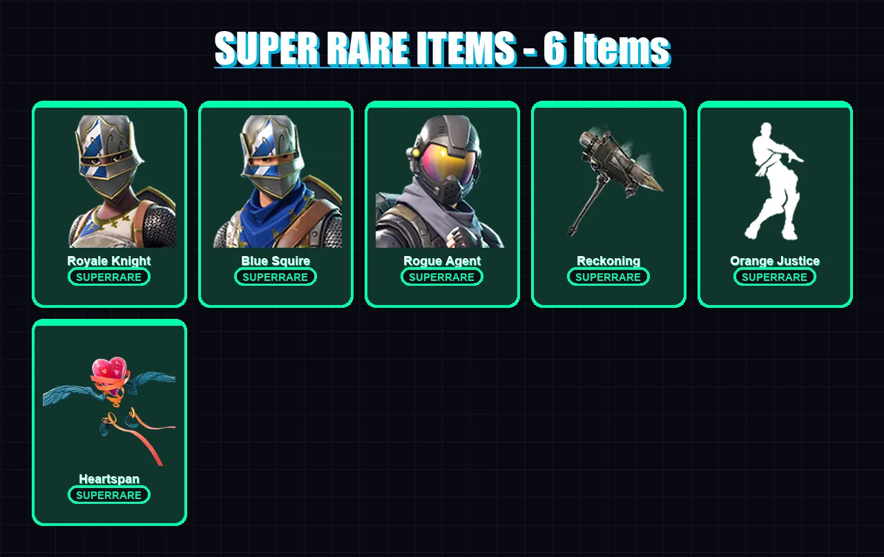 [PC/XBOX/PSN] | Royale Knight | Blue Squire | Rogue Agent | Carbide | Blackheart | 36 skin | 32 pickaxe | 47 emote | 37 glider | Lv533