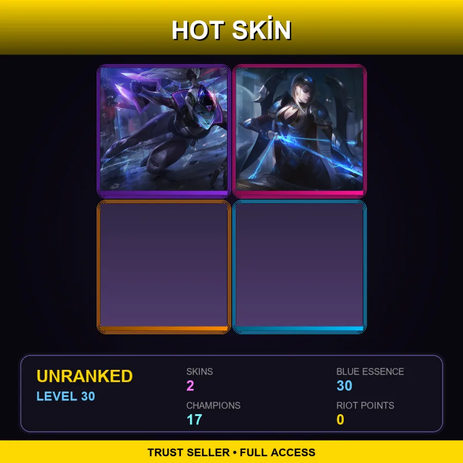 LAN | PROJECT: Vayne | Worlds 2017 Ashe | 2 Skin | 17 Champ | Lv30
