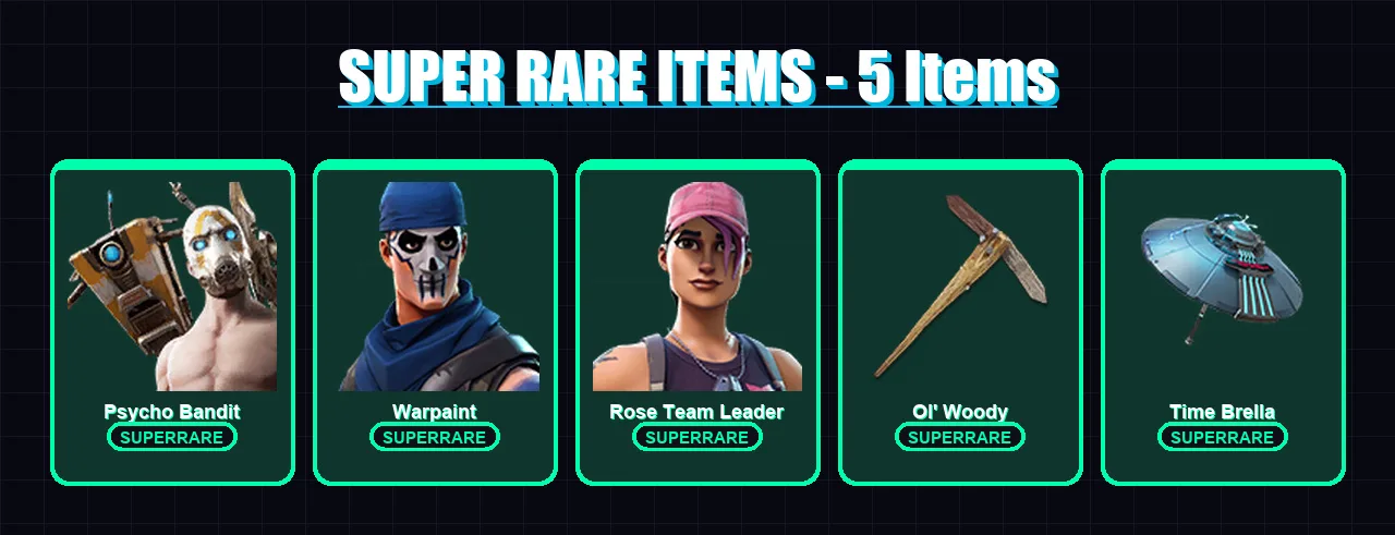 [PC/PSN] | Psycho Bandit | Warpaint | Rose Team Leader | Fade | Spectra Knight | 133 skin | 150 pickaxe | 146 emote | 107 glider | Lv1465 — Fortnite account