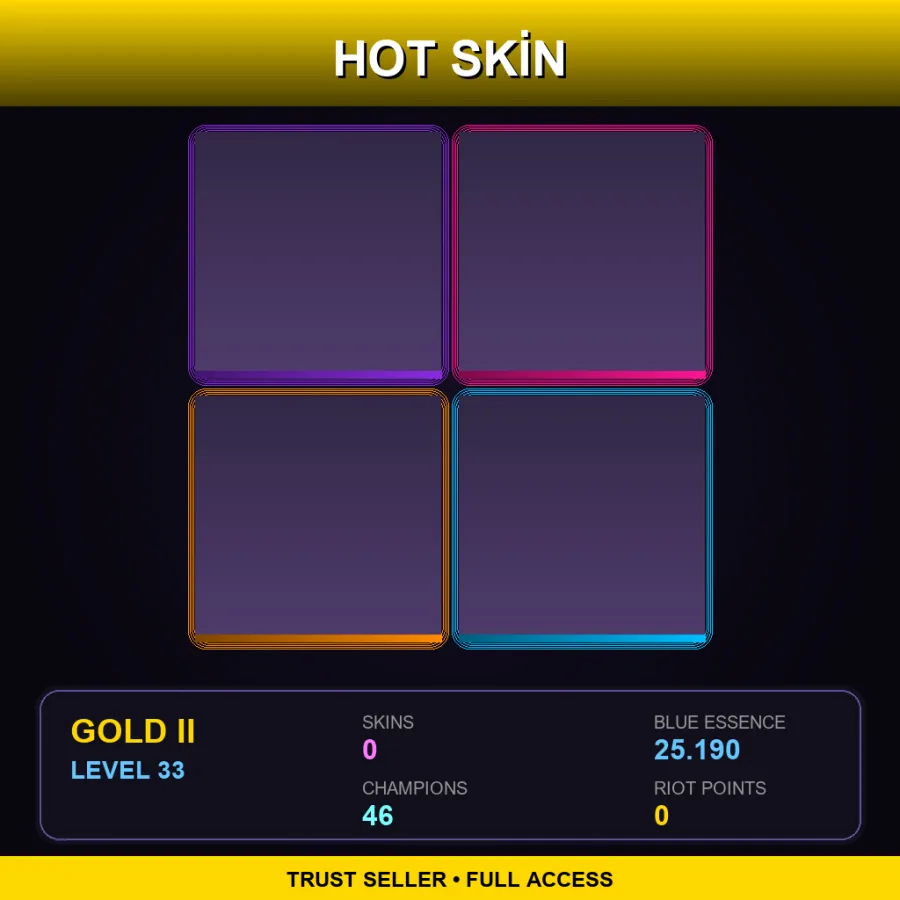NA | Lv33 | Gold II | 0 Skin | 46 Champ