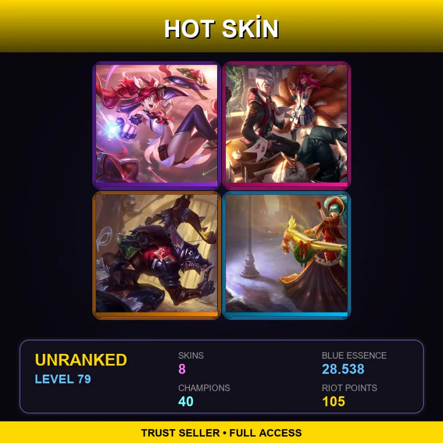 EUW | Lv79 | Unranked | 8 Skin | 40 Champ — Traditional Sejuani