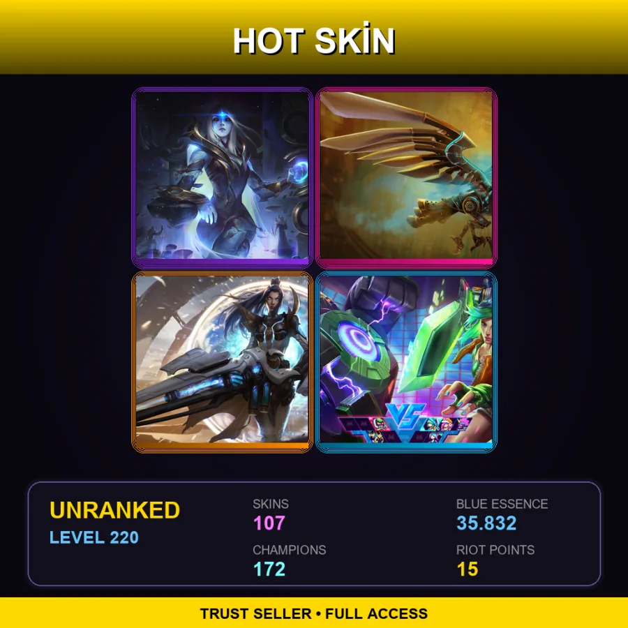 LAS | Lv220 | Unranked | 107 Skin | 172 Champ