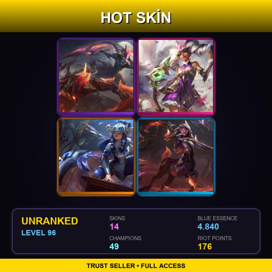 LAS | Lv96 | Unranked | 14 Skin | 49 Champ — Psyops Master Yi