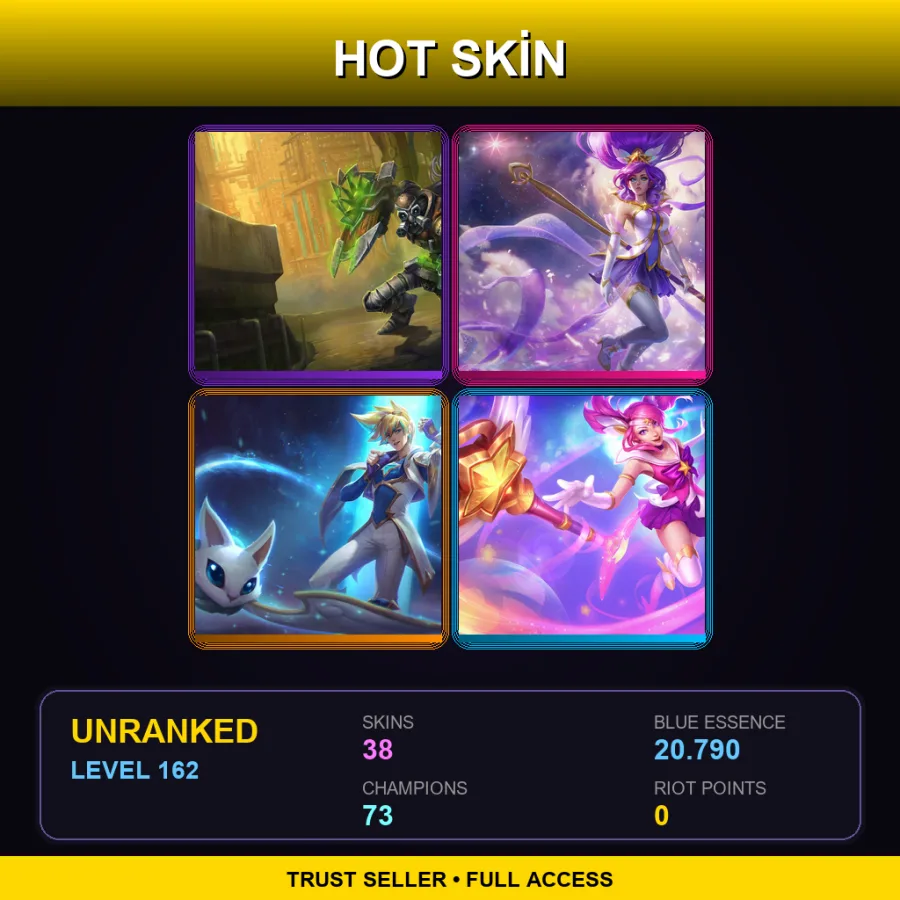 BR | Lv162 | Unranked | 38 Skin | 73 Champ