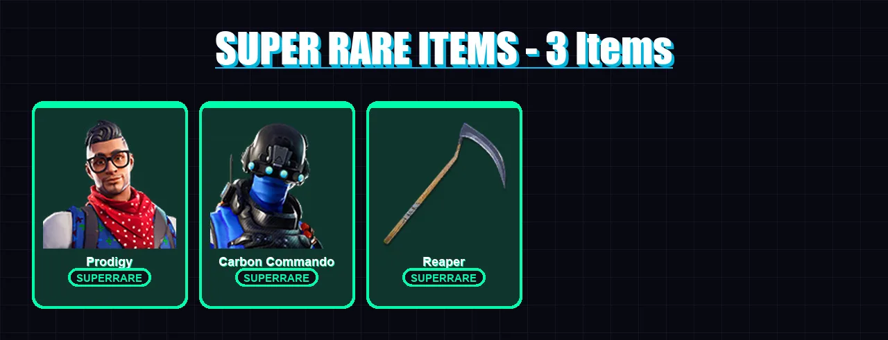 [PS4/PS5/XBOX/PC] | Prodigy | Carbon Commando | Rox | Red Knight | Sentinel | 56 skin | 65 pickaxe | 56 emote | 61 glider | Lv924