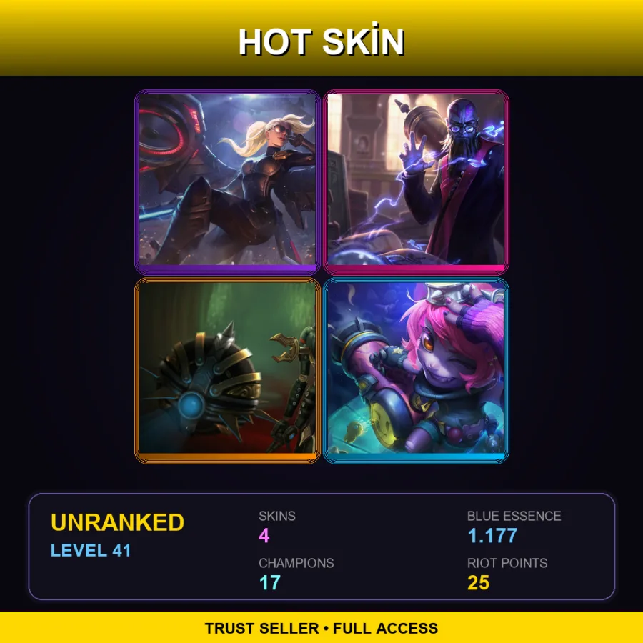 LAS | Lv41 | Unranked | 4 Skin | 17 Champ