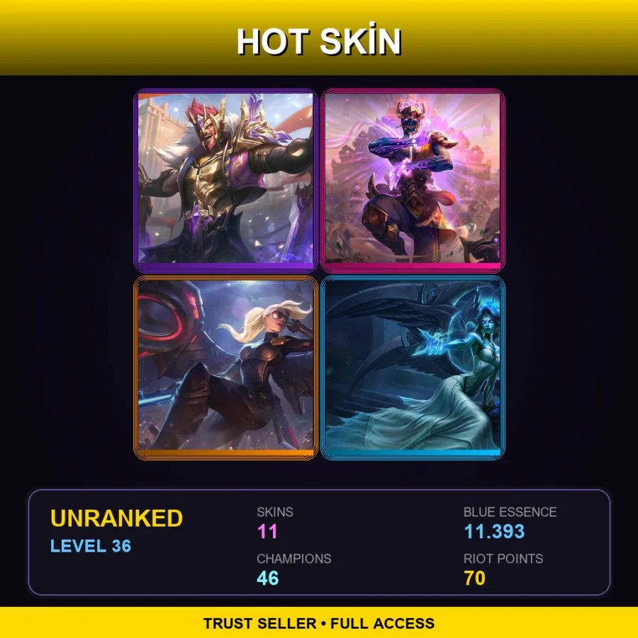 LAS | Lv36 | Unranked | 11 Skin | 46 Champ — Constable Trundle