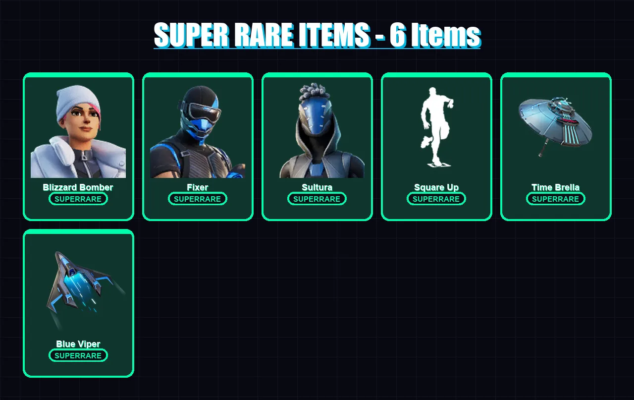 [PC/XBOX/PSN] | Blizzard Bomber | Fixer | Sultura | Spectra Knight | Nezumi | 105 skin | 107 pickaxe | 60 emote | 75 glider | Lv834 — Fortnite account