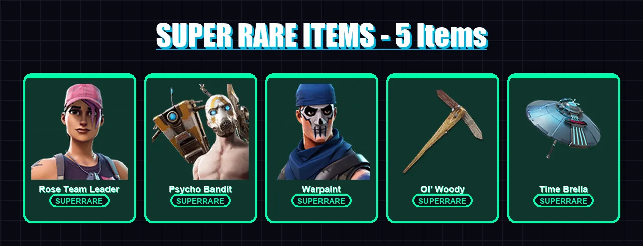 [PS4/PS5/XBOX/PC] | Rose Team Leader | Psycho Bandit | Warpaint | Omegarok | Kado Thorne | 32 skin | 32 pickaxe | 26 emote | 27 glider | Lv442