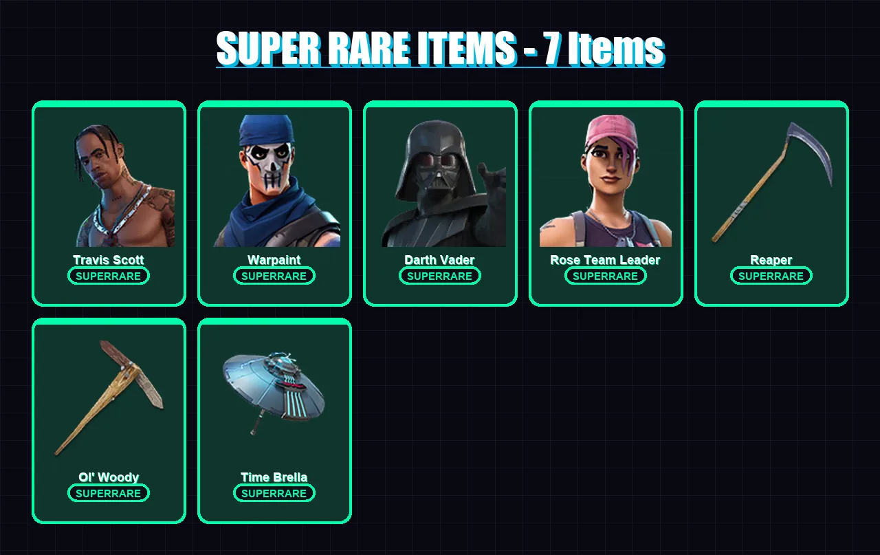 [PC/XBOX/PSN] | Travis Scott | Warpaint | Darth Vader | 217 skin | Lv3395