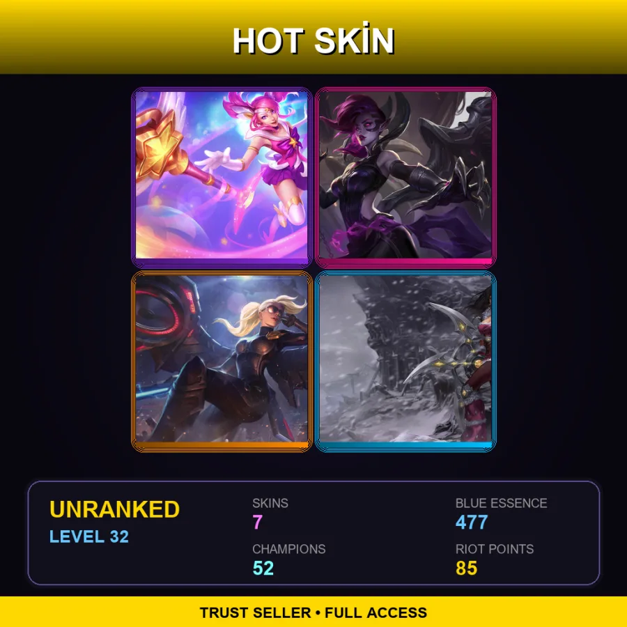 LAS | Lv32 | Unranked | 7 Skin | 52 Champ — River Spirit Nami