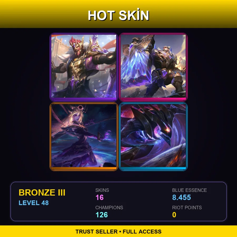 VN | Lv48 | Bronze III | 16 Skin | 126 Champ