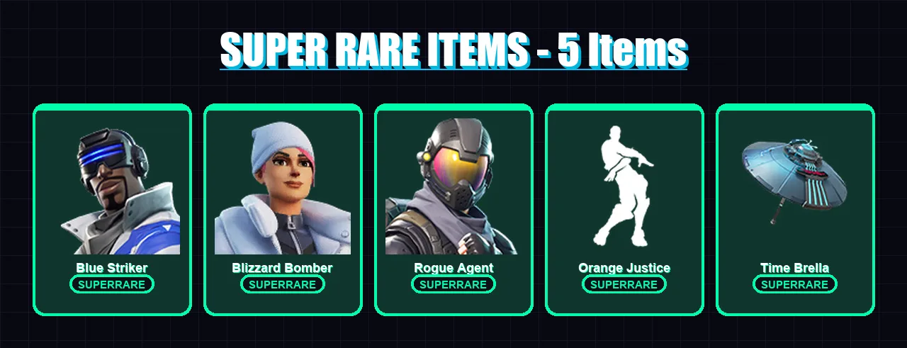 [PS4/PS5/PC] | Blue Striker | Blizzard Bomber | Rogue Agent | Raven | Spectra Knight | 163 skin | 179 pickaxe | 121 emote | 118 glider | Lv1354