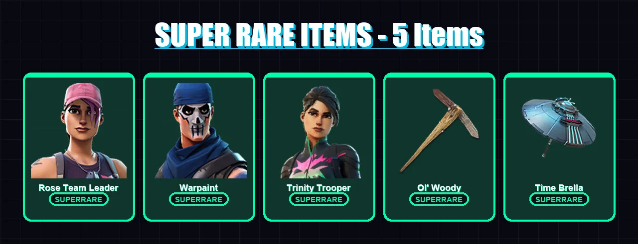 [PC/XBOX/PSN] | Rose Team Leader | Warpaint | Trinity Trooper | Zeus | Galaxia | 164 skin | 183 pickaxe | 147 emote | 136 glider | Lv2011