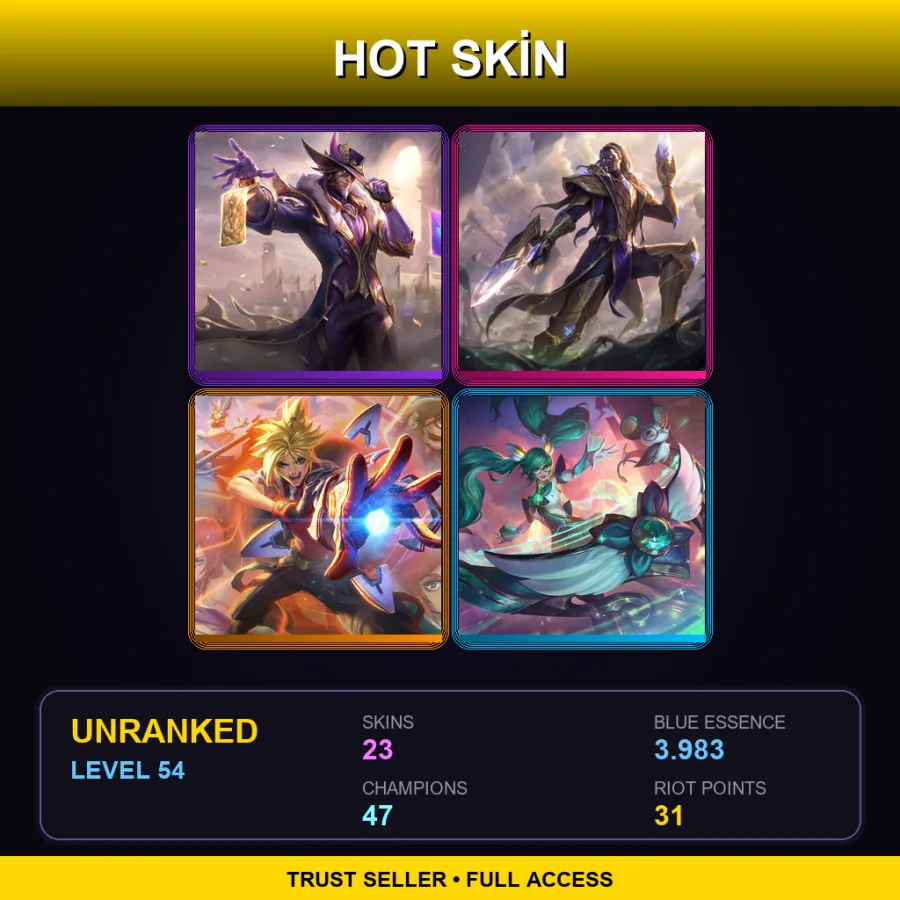 LAS | Lv54 | Unranked | 23 Skin | 47 Champ — Dragonslayer Vayne