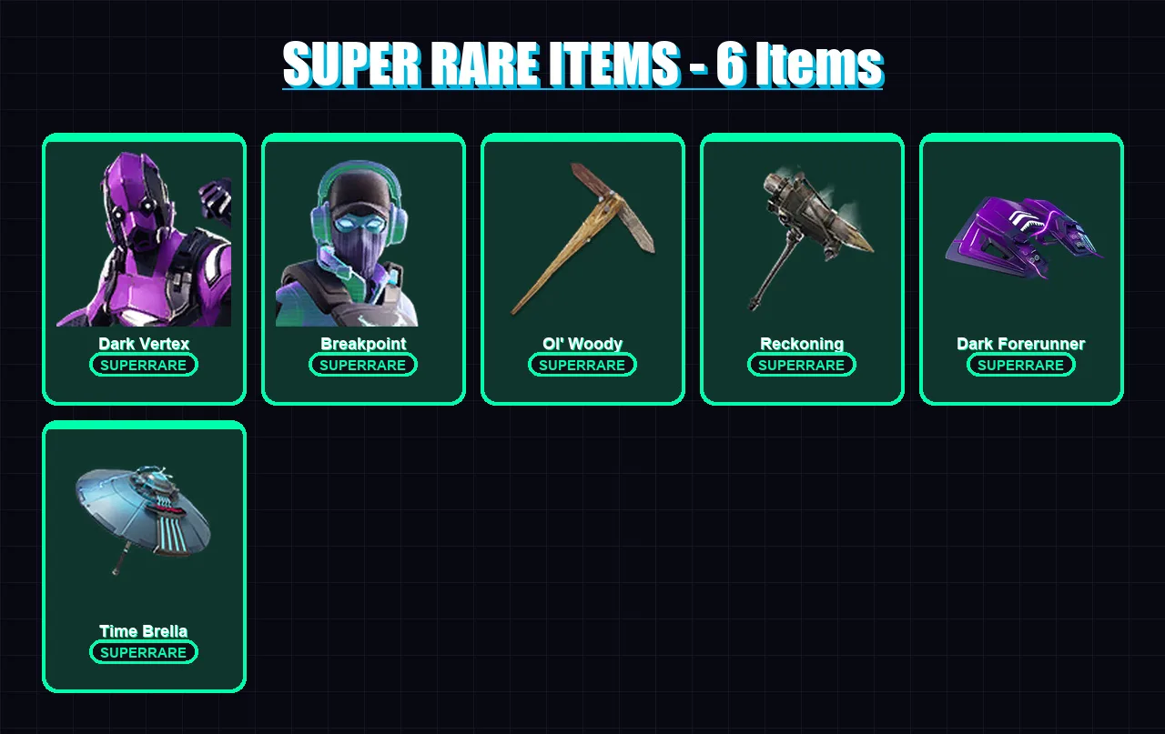 [PC/XBOX/PSN] | Dark Vertex | Breakpoint | Drift | Midas | Red Knight | 121 skin | 163 pickaxe | 114 emote | 113 glider | Lv1891