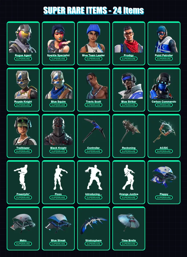 [PS4/PS5/XBOX/PC] | Rogue Agent | Sparkle Specialist | Blue Team Leader | 82 skin | Lv1233