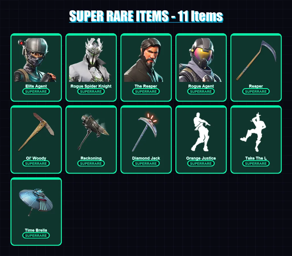 [PC/PSN] | Elite Agent | Rogue Spider Knight | The Reaper | Rogue Agent | The Ice King | 195 skin | 179 pickaxe | 189 emote | 132 glider | Lv2091 — Fortnite account