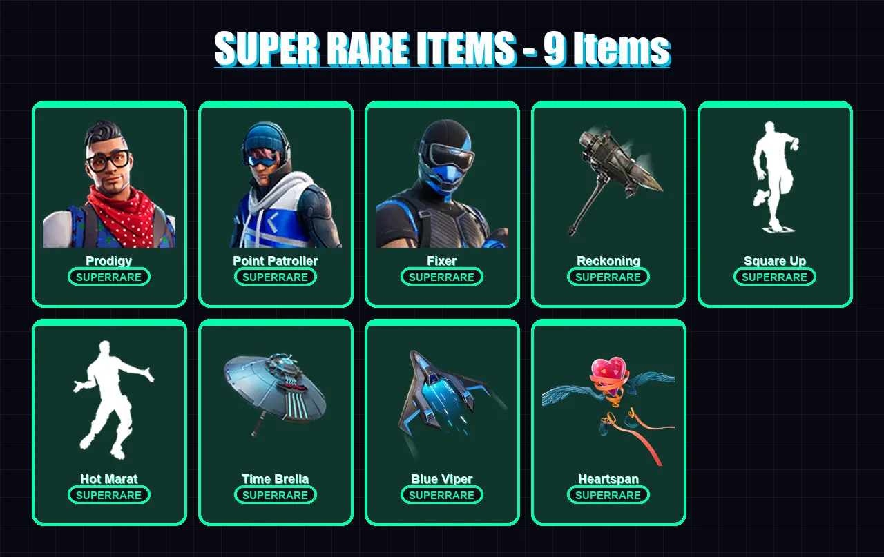 [PC/XBOX] | Prodigy | Point Patroller | Fixer | Hybrid | Menace | 103 skin | 114 pickaxe | 129 emote | 102 glider | Lv1654
