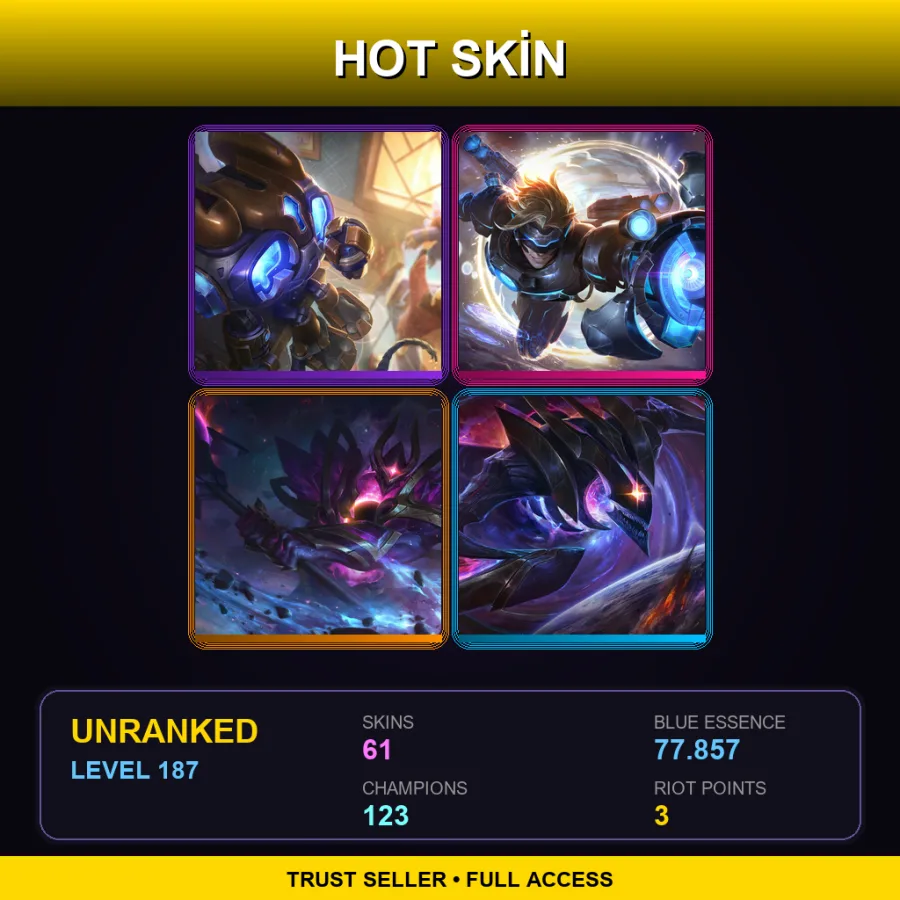 BR | Lv187 | Unranked | 61 Skin | 123 Champ