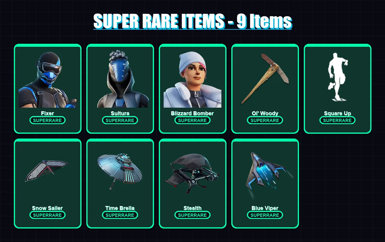 [PS4/PS5/XBOX/PC] | Fixer | Sultura | Blizzard Bomber | Renzo the Destroyer | Frostbite | 111 skin | 155 pickaxe | 105 emote | 111 glider | Lv1795