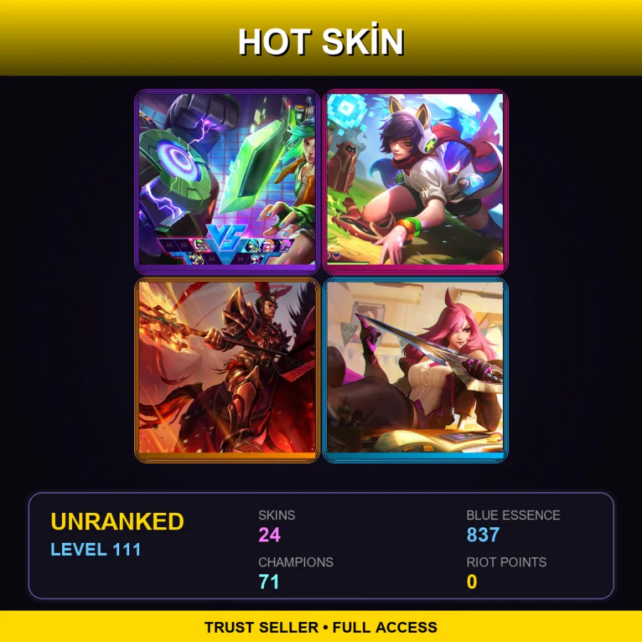 BR | Lv111 | Unranked | 24 Skin | 71 Champ