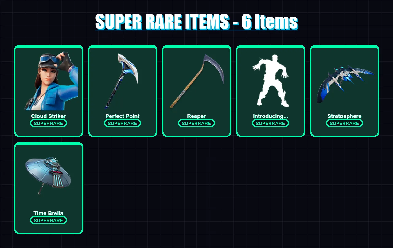 [PS4/PS5/XBOX/PC] | Cloud Striker | Eternal Knight | Blackheart | Hybrid | Fallen Love Ranger | 83 skin | 97 pickaxe | 76 emote | 78 glider | Lv1697