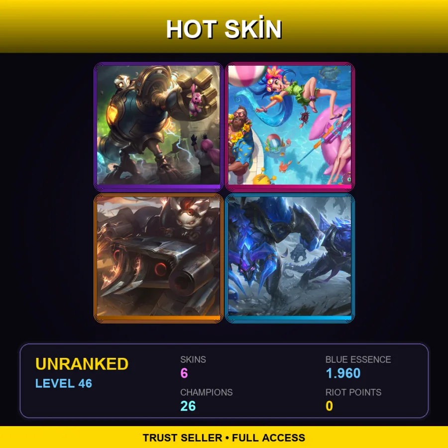 BR | Lv46 | Unranked | 6 Skin | 26 Champ