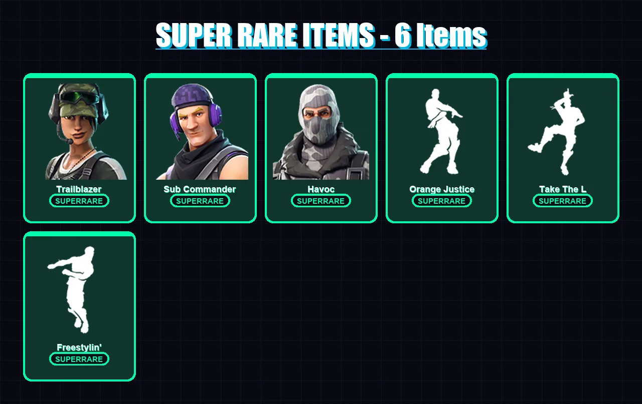 [PC/XBOX/PSN] | Trailblazer | Sub Commander | Havoc | Valor | Dark Voyager | 14 skin | 10 pickaxe | 12 emote | 15 glider | Lv220
