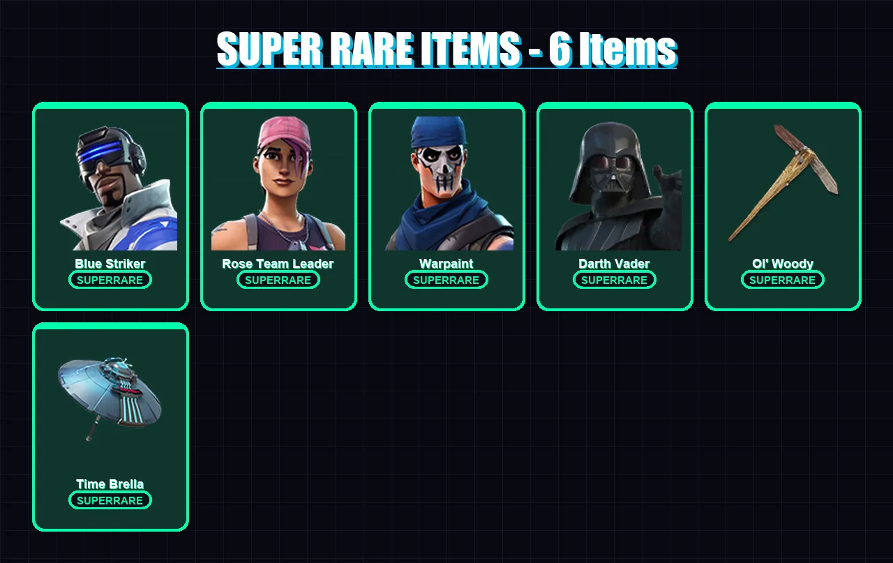 [PS4/PS5/XBOX/PC] | Lara Croft | Blue Striker | Kor | Rose Team Leader | Warpaint | 111 skin | 182 pickaxe | 116 emote | 161 glider | Lv2414