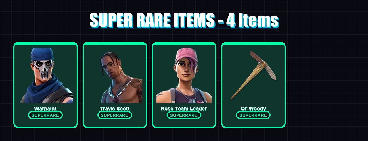 [PC/PSN] | Warpaint | Travis Scott | Rose Team Leader | Gear Specialist Maya | Deadpool | 27 skin | 25 pickaxe | 33 emote | 30 glider | Lv235 — Fortnite account