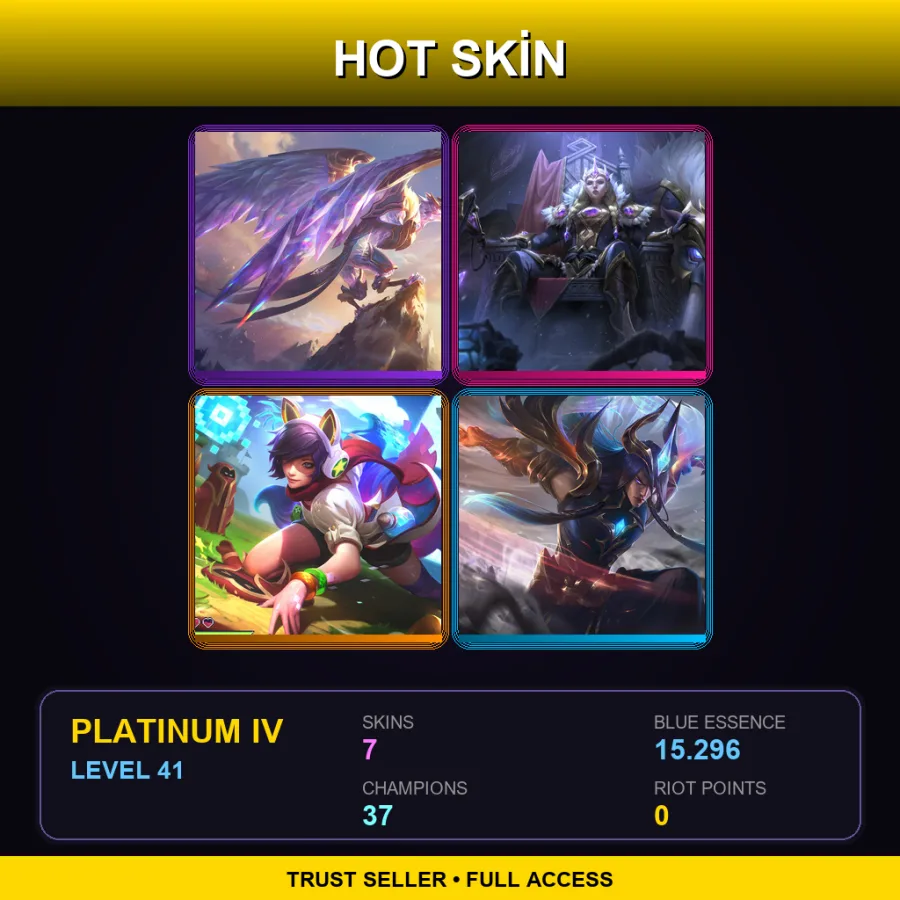 TR | Lv41 | Platinum IV | 7 Skin | 37 Champ