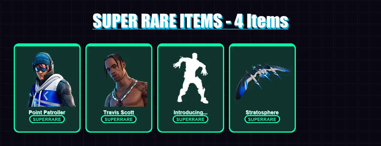 [PS4/PS5/XBOX/PC] | Point Patroller | Travis Scott | Gear Specialist Maya | Deadpool | Midas | 35 skin | 57 pickaxe | 55 emote | 61 glider | Lv718