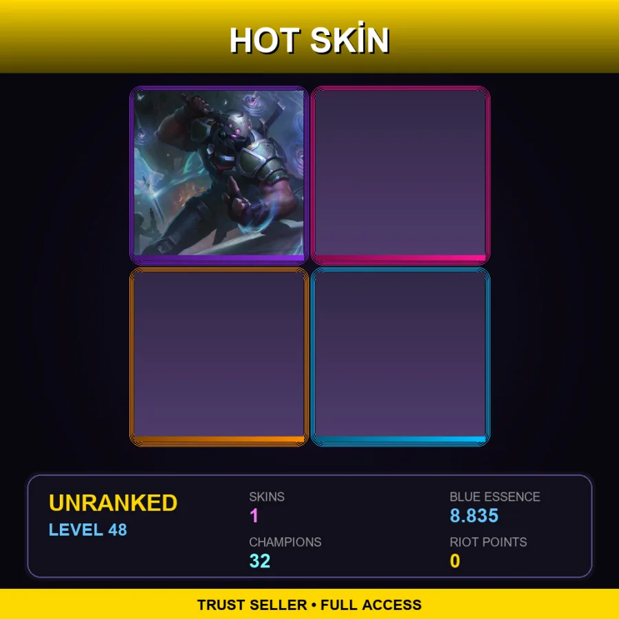 NA | Lv48 | Unranked | 1 Skin | 32 Champ