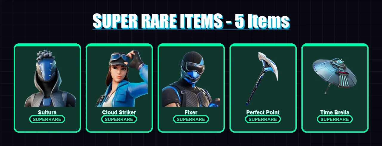 [PS4/PS5/XBOX/PC] | Sultura | Cloud Striker | Fixer | The Imagined | Omegarok | 21 skin | 59 pickaxe | 41 emote | 42 glider | Lv940